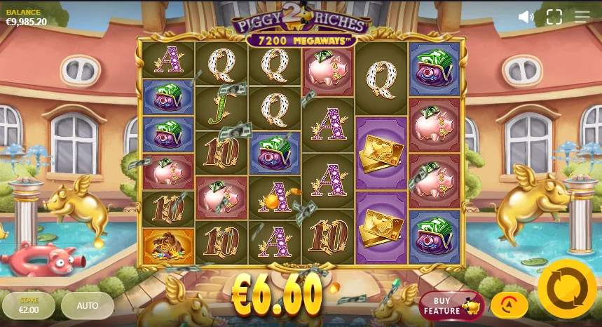Piggy Riches 2 Megaways slot features and rtp