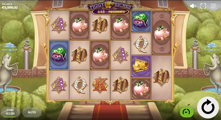 Piggy Riches Megaways slot game screenshot