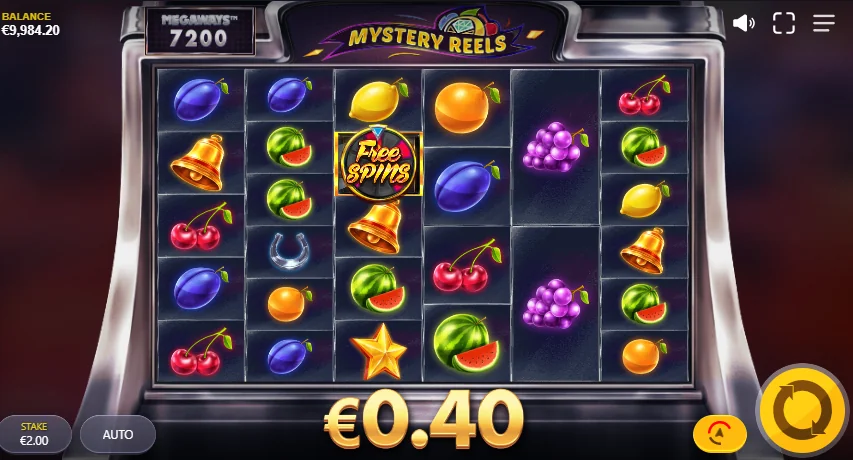 Mystery Reels Megaways slot features and rtp