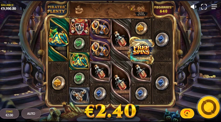 Pirates Plenty Megaways slot features and rtp