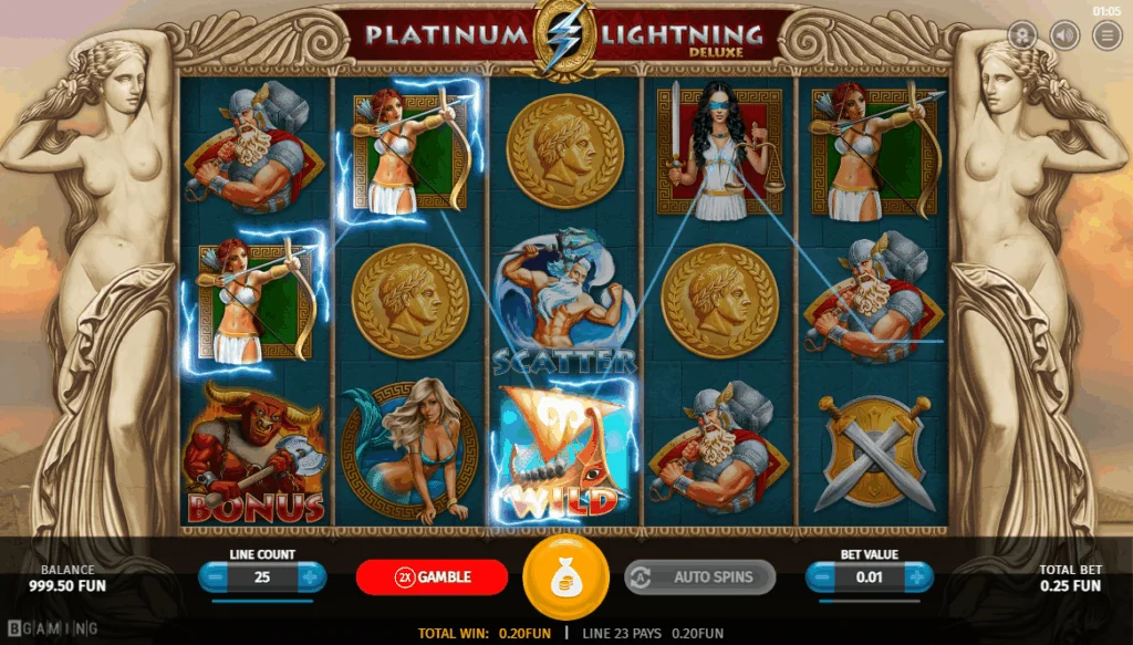 Platinum Lightning Deluxe demo gameplay how to play