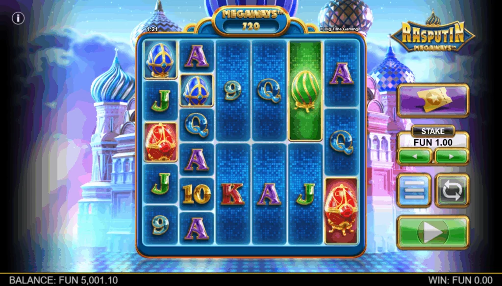 Rasputin Megaways slot game