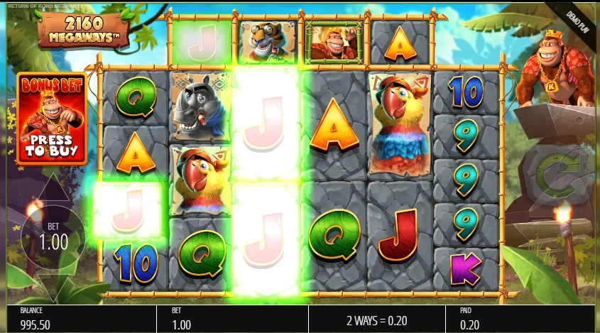 Return of Kong Megaways slot game
