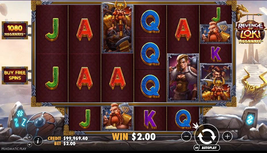 Revenge of Loki Megaways slot features and rtp