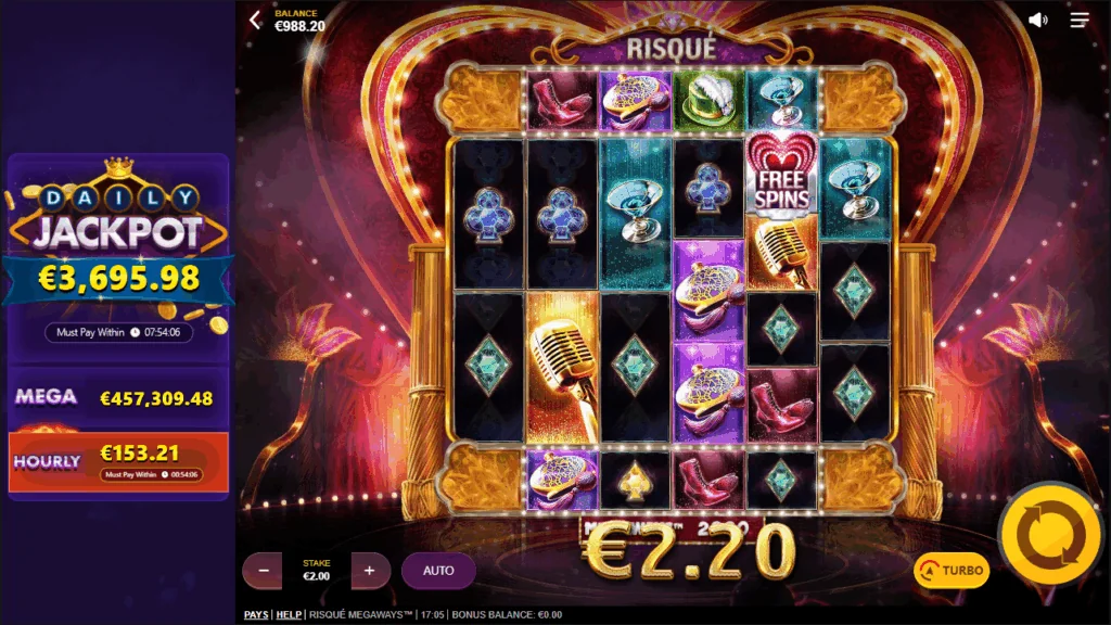 Risque Megaways slot features and rtp