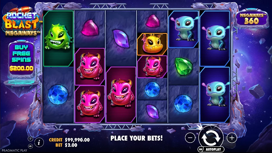 Rocket Blast Megaways slot game