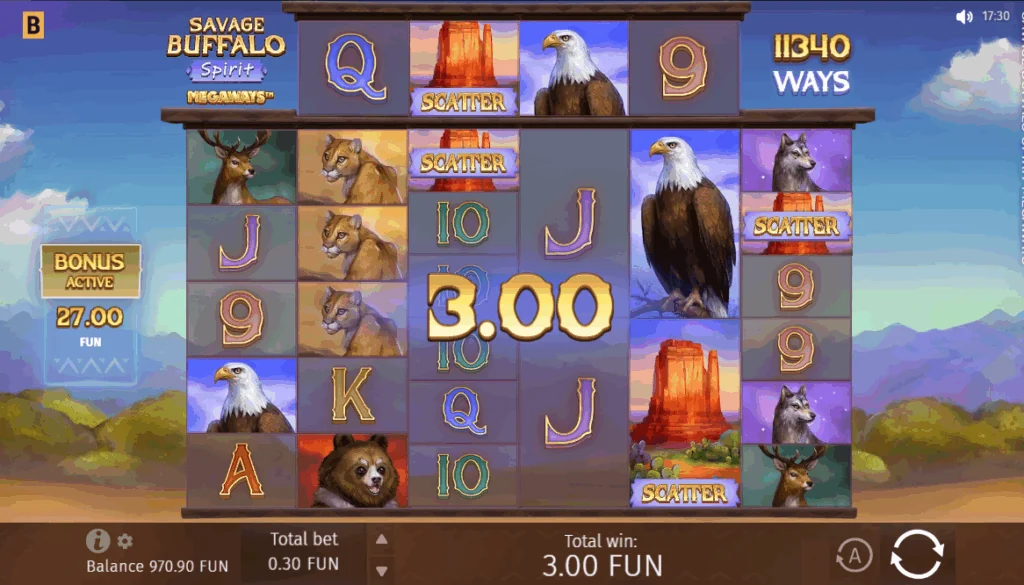 Savage Buffalo Spirit Megaways slot game