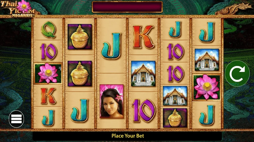 Thai Flower Megaways slot game screenshot