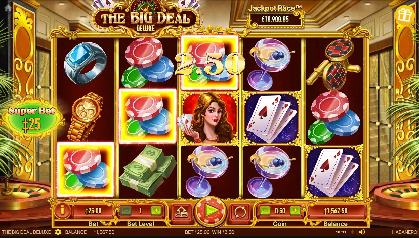 The Big Deal Deluxe slot features and rtp