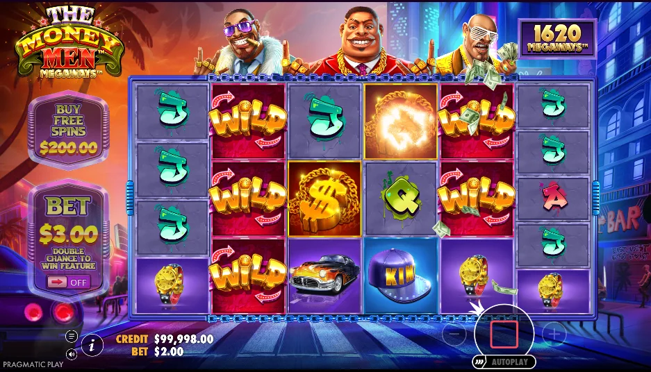 The Money Men Megaways slot game screenshot