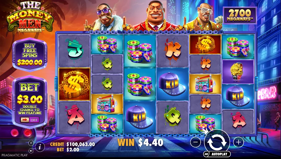 The Money Men Megaways slot features and rtp