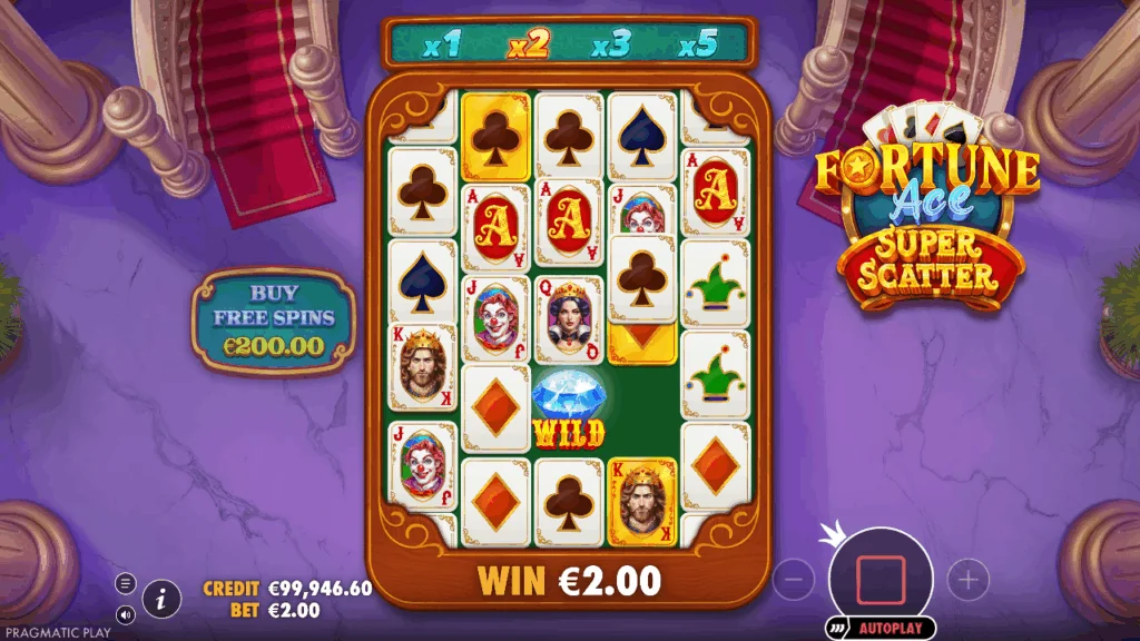 Fortune Ace Super Scatter slot features and rtp