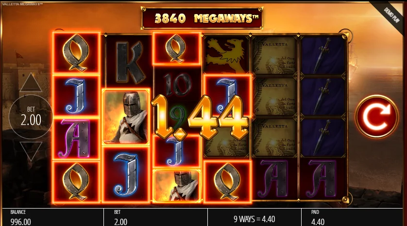 Valletta Megaways demo gameplay how to play