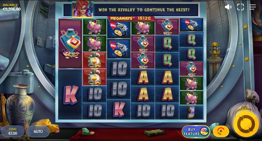 Vault Cracker Megaways slot game screenshot