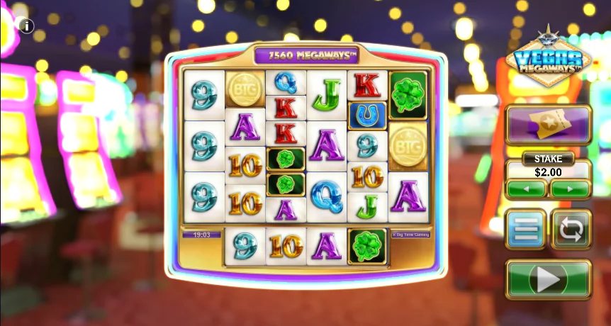 Vegas Megaways slot game screenshot