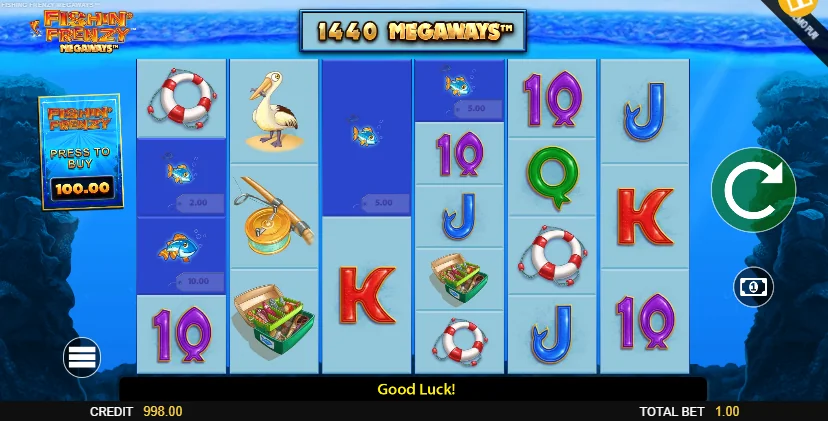 Fishin Frenzy Megaways demo gameplay how to play