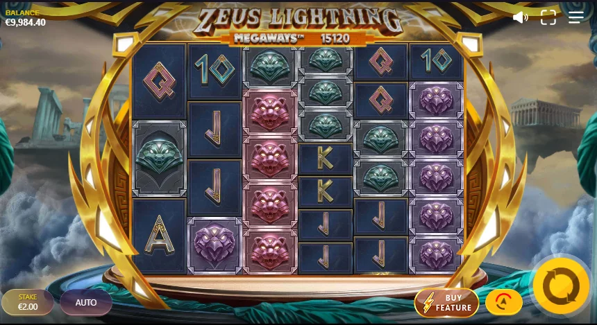 Zeus Lightning Megaways slot game