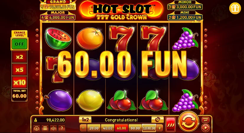 Hot 777 Gold Crown slot game