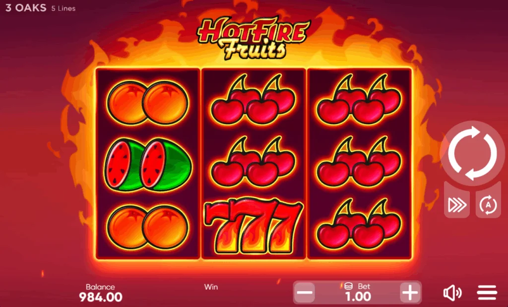 Hot Fire Fruits demo gameplay how to play