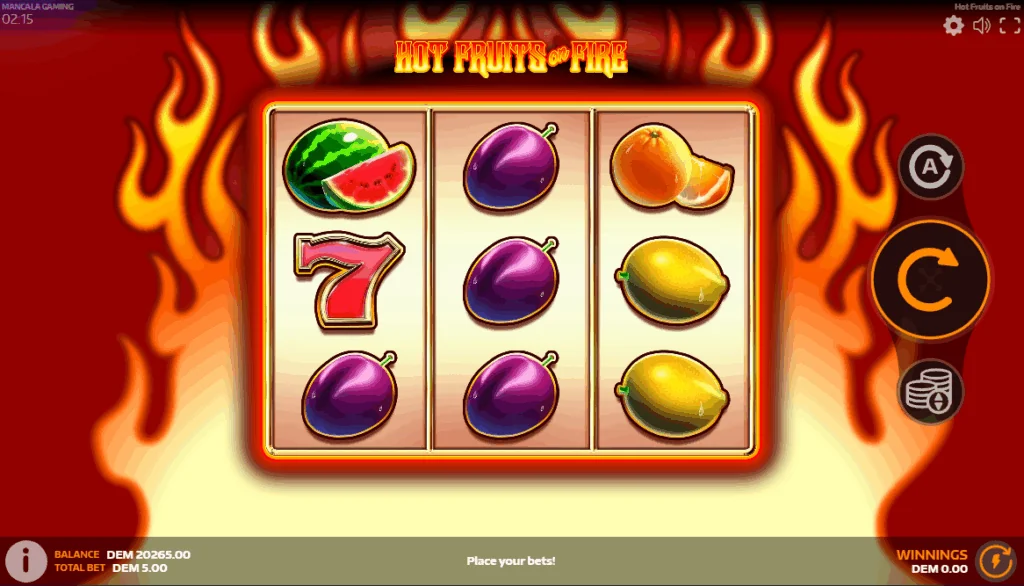 Hot Fruits on Fire demo gameplay how to play