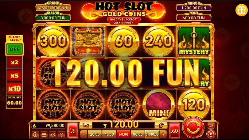 Hot Gold Coins slot game