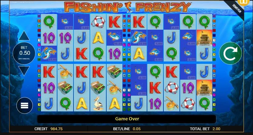Fishin Frenzy Power 4 slot game