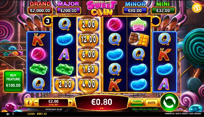 Immortal Ways Sweet Coin slot game