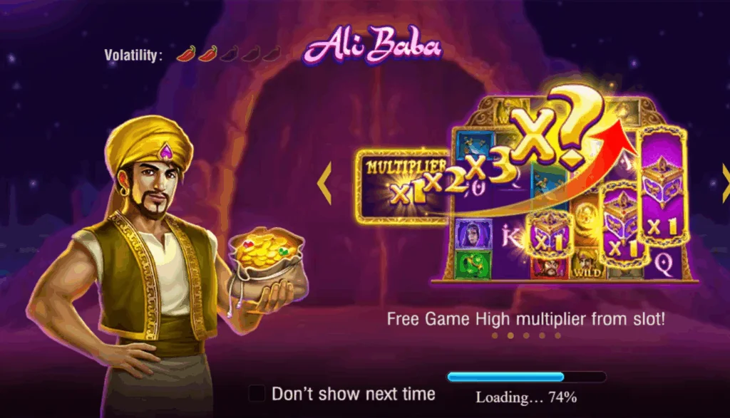 Ali Baba slot game screenshot