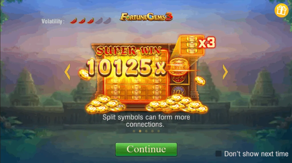 Fortune Gems 3 slot game screenshot