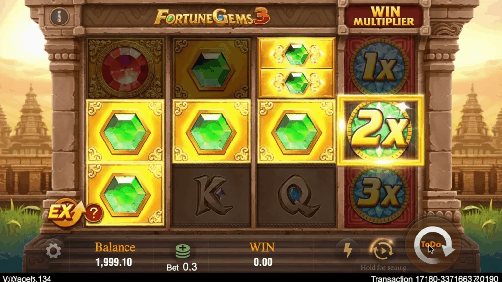 Fortune Gems 3 slot features and rtp