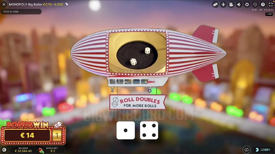 Monopoly Big Baller slot features and rtp