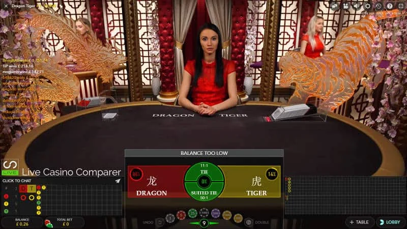 Dragon Tiger demo gameplay how to play