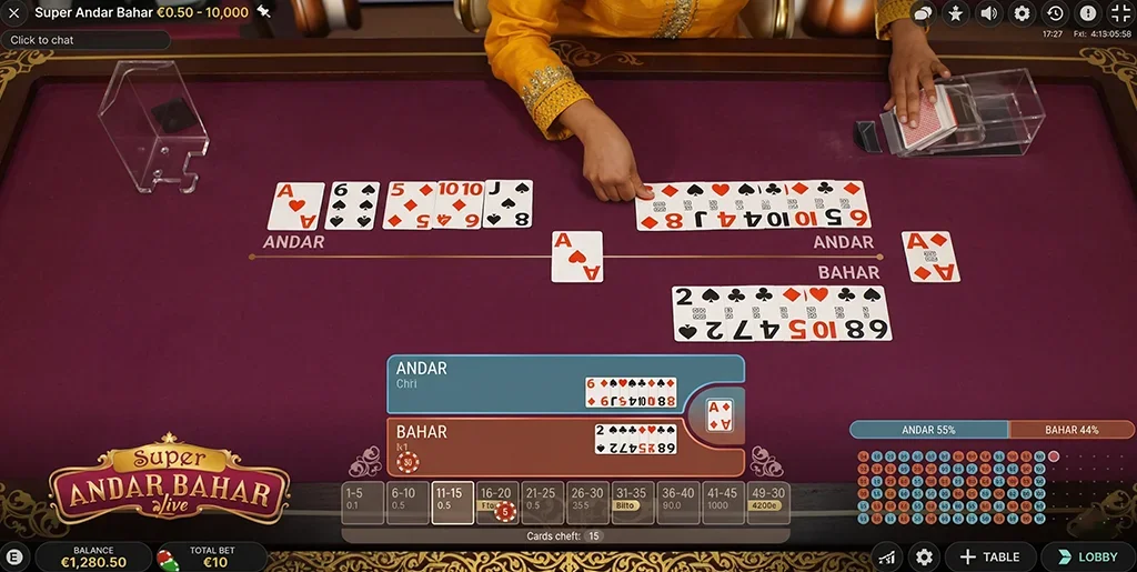 Super Andar Bahar slot game