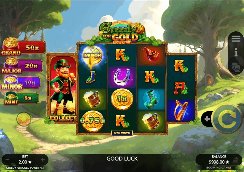 Greedy for Gold: Power Hit slot game screenshot