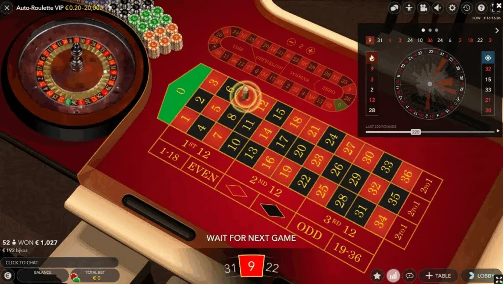 Auto-Roulette slot game screenshot