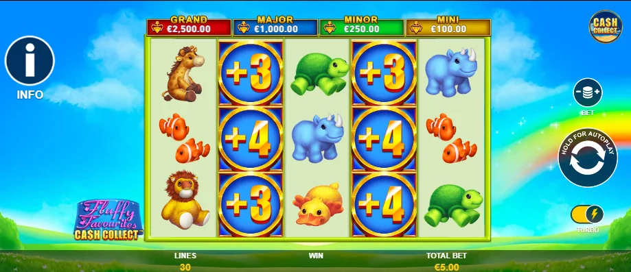 Fluffy Favourites Cash Collect slot game