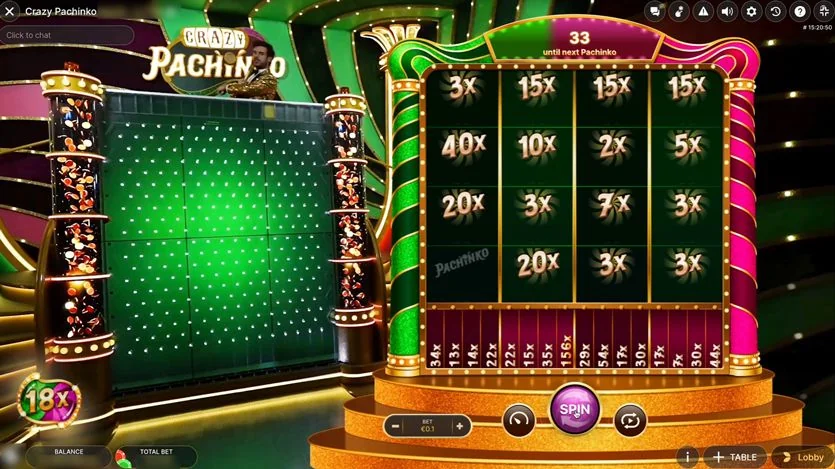 Crazy Pachinko slot game screenshot