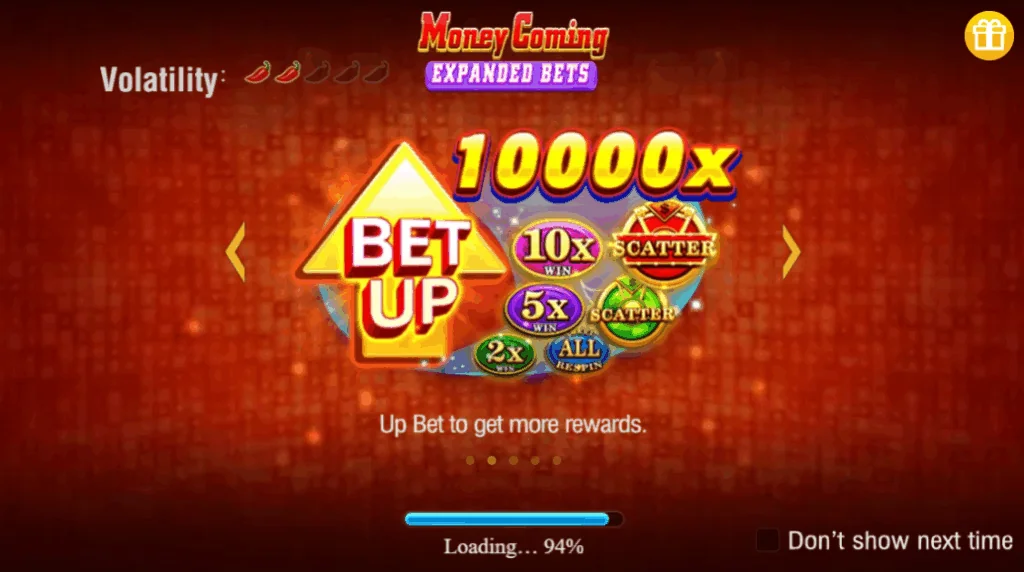 Money Coming Expand Bets slot features and rtp