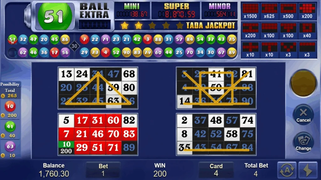 Jackpot Bingo demo gameplay